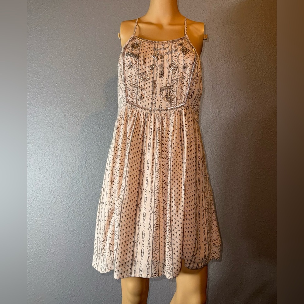 Beaded boho Patterned Women's Dress